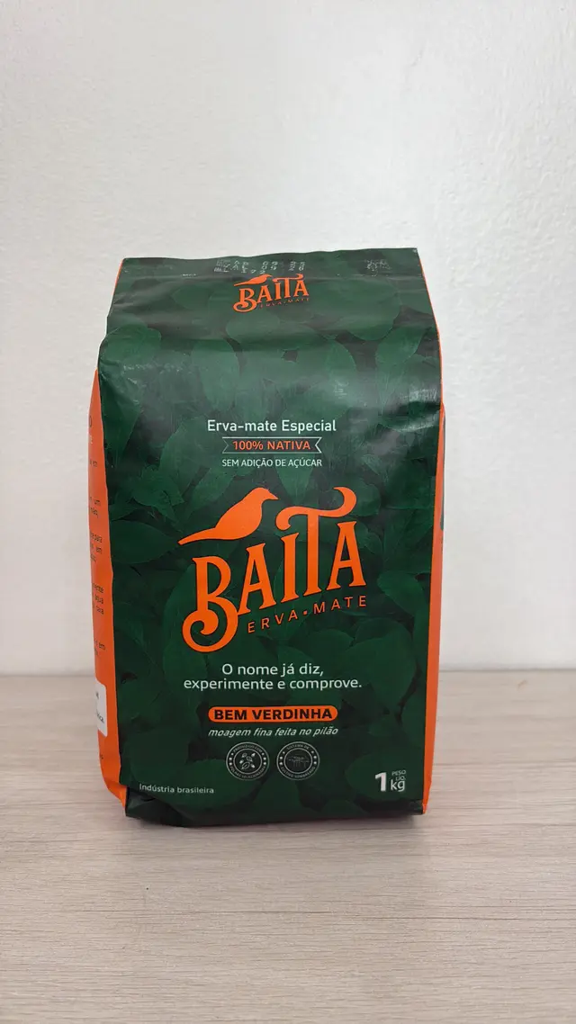 Erva mate moída fina- Nativa - Baita